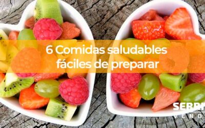 6 Comidas saludables fáciles de preparar